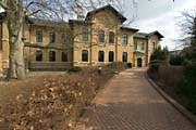 Old slaughterhouse outside view